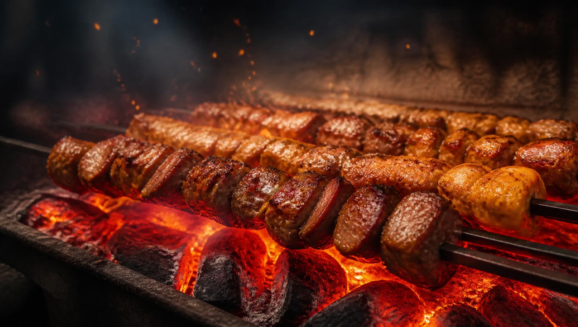 Charcoal grill at Turkish Kitchen